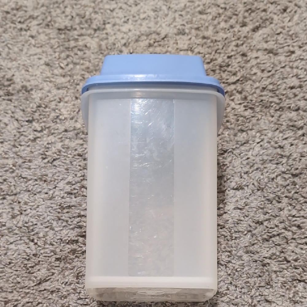 Blue and White Food Storage Container